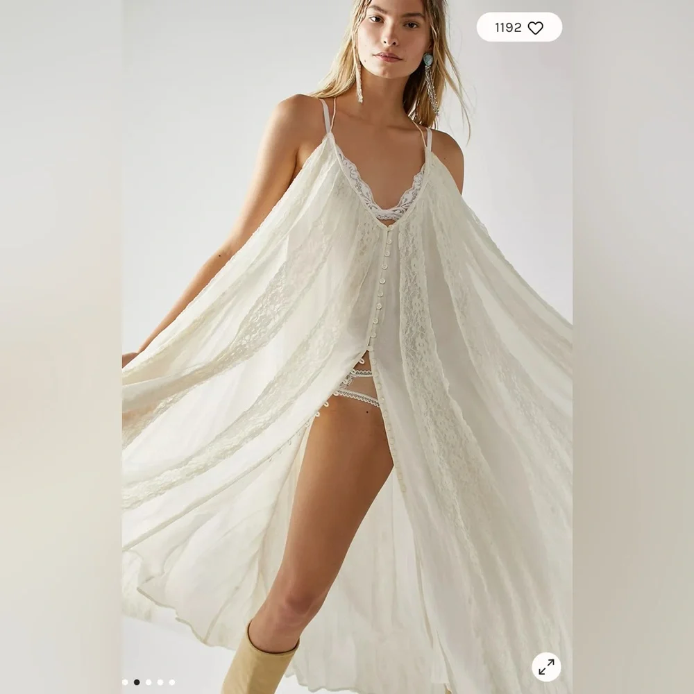 Free People Sweet Sea Lace Maxi Dress 🌿 - Picture 2 of 15